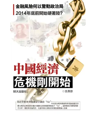書封 中國經濟：危機剛開始
